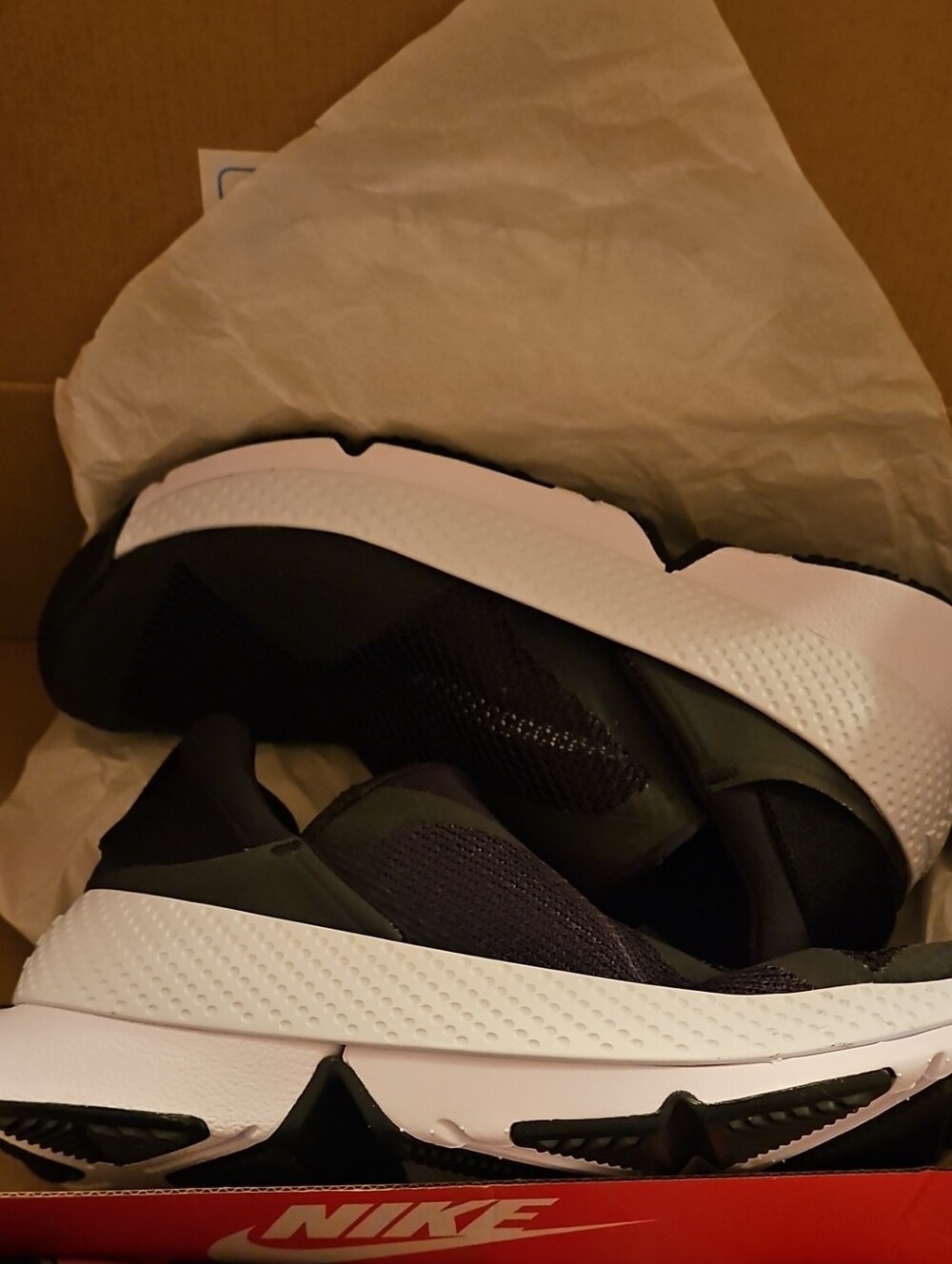 Nike Go Flyease Women’s Black and White Slip-On Sneakers